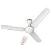 Bajaj Frore Turbo 1200 MM BLDC Ceiling Fan For Home | Remote Control Operated | 5 Star Rated | Energy Saving | Lightweight Ceiling Fan | High Speed | Anti Corrosive Blacdes | 2 Year Warranty 【White】