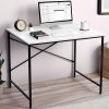 ABOUT SPACE Office Table – Study Table for Students, Adults Work Table for Home – Laptop, Desktop, Gaming, Computer Table with Spacious Tabletop (White -L 91 x B 60.5 x H 75cm)- Engineer Wood – Matte