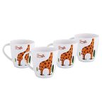Cello Melamine Mug – Set of 4, Multicolor, 200ml