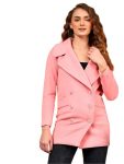 KOTTY Women’s Quilted Longline Lightweight Yet Warm Coat(Pink,M)