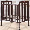 Little Olive Star Wooden Baby Cot For New Born – Brown Cot(Brown)