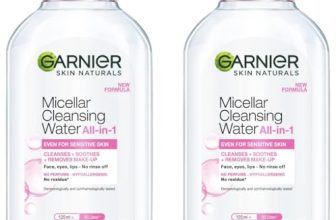 Garnier Skin Naturals, Cleansing Water, Hydrating & Soothing, Micellar Cleansing Water, 125 ml (Pack of 2)