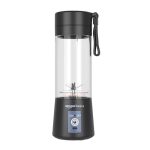 amazon basics Portable Blender | 150 Watts Motor | 2000 mAh USB | Rechargeable Battery | BPA-Free Lid | ABS Plastic Body | Easy to Clean | 380 ml Jar | Black