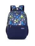 Lavie Sport Fusion 35L Navy Backpack | Fits Upto 15 Inch Laptop | Organizer & Bottle Holder |Rain Cover | Gift for Men, Women, Boys, Girls | Laptop Sleeve for School & College